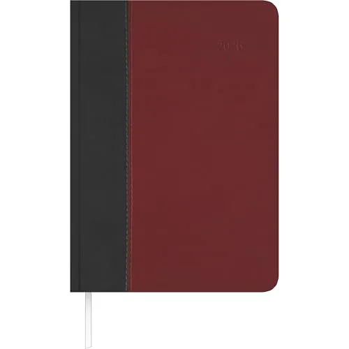 Buchkalender Premium Fire schwarz-rot 2026