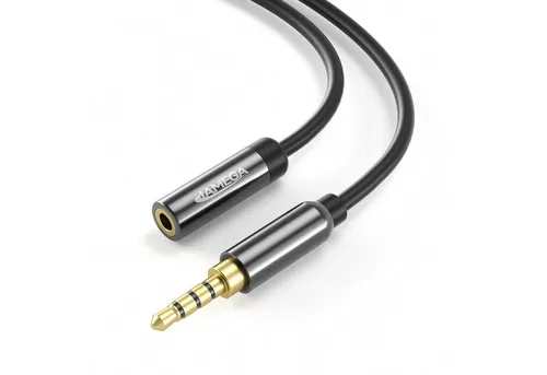 JAMEGA AUX Verlängerungskabel 4 Polig TRRS 3,5mm Klinke Stecker zu 3,5mm Audio-Kabel, 3,5mm Klinkenstecker 4 Polig, 3,5mm Klinken Buchse (300 cm)