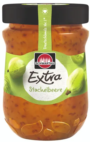 Schwartau Extra Stachelbeere - 340 Gramm - Stachelbeeren Konfitüre