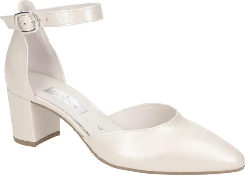 Gabor 61.340 Damenschuhe - Beige Riemchen Pumps für besondere Anlässe - Elegante Riemchen Pumps von Gabor in Beige, aus hochwertigem Echtleder. Ideal für festliche Anlässe oder Hochzeiten. Der hohe Blockabsatz sorgt für einen stilvollen Auftritt und angenehmen Tragekomfort.