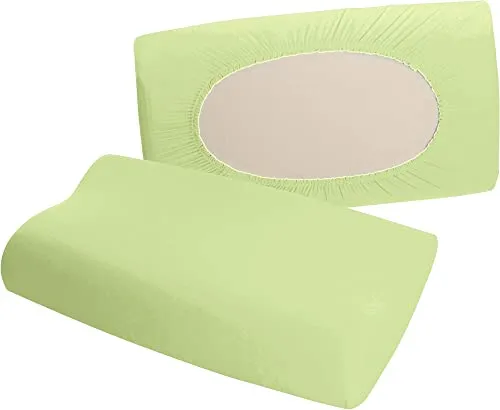 Erwin Müller Nackenstützkissenbezug Nürnberg Doppel-Jersey, lindgrün Größe 40x60 cm - sehr strapazierfest, temperaturausgleichend, mit Rundumgummizug