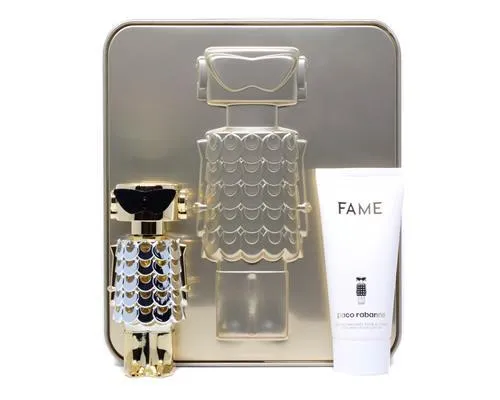 Paco Rabanne Fame Geschenkset - EdP Spray & Körperlotion - Damendüfte: Elegantes Geschenkset mit 50ml EdP und 75ml Körperlotion für einen verführerischen Duft und geschmeidige Haut.