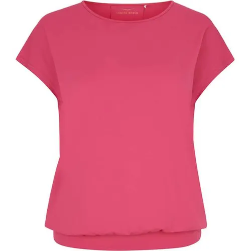VENICE BEACH Damen Shirt VB Ryah - Multifunktionales Sport-T-Shirt für Damen mit figurumspielender Schnittform und breitem Bund. Ideal für Training und Freizeit, sorgt für hohen Tragekomfort und eine angenehme Passform.