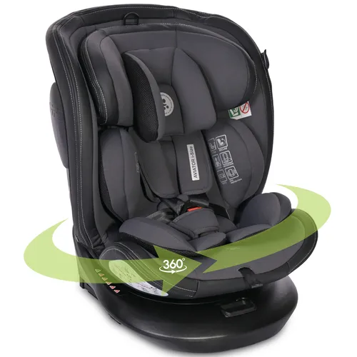Lorelli Auto Kindersitz Aviator - Mitwachsender Isofix Autositz 0-36 kg - Kindersitz für Gruppe 0+/1/2/3, 360° drehbar und mit 11-fach verstellbarer Kopfstütze. Bietet maximale Sicherheit und Komfort für Ihr Kind von der Geburt bis zum Schulalter.