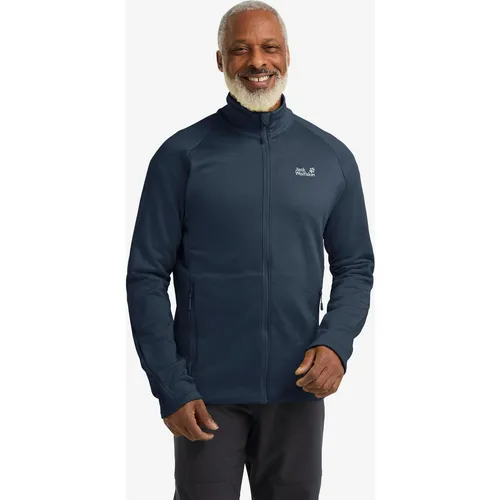 Jack Wolfskin Peak District Full Zip M - Kuschelige Fleecejacke für Herren - Fleecejacke für Männer, ideal als warmer Midlayer oder zum Entspannen. Hohe Isolierung, pflegeleicht und modisch – perfekt für Outdoor-Abenteuer bei jedem Wetter.