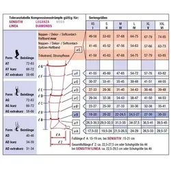 COMPRESSANA Strumpfhose Compressana Leganza kurz