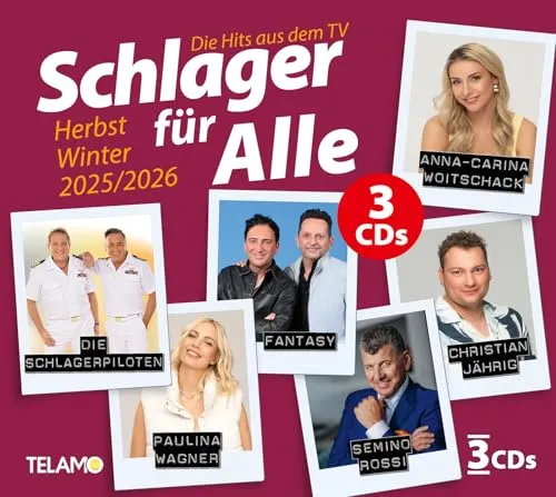 Schlager Für Alle Herbst/Winter 2025/2026 - 3 CD Box Set - Vielseitige Schlagerhits für die kalte Jahreszeit, ideal für Schlagerliebhaber und Musikfreunde, die die neuesten Trends entdecken möchten.