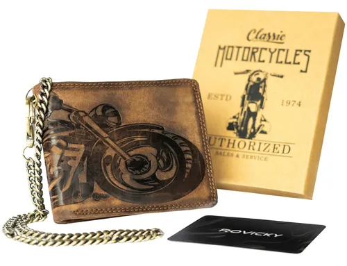 Herren Leder Geldbörse N992C-VIN-M-2034 Braun