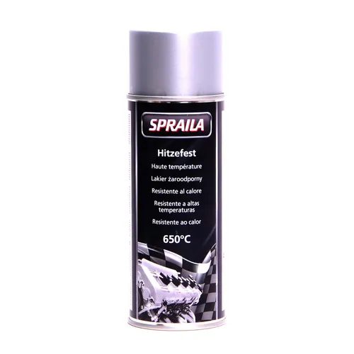 hitzefest Lackspray silber matt Spraila 650°C 400ml Auspufflack Grill 300030