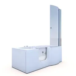 Produktbild Seniorendusche und Wanne mit Whirlpool S12D-WP-L 170x85cm