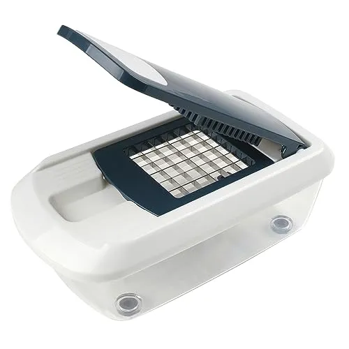 Fackelmann #easyprepare Mehrzweck Gemüseschneider 16-Teilig – Das Multi-Tool für die Küche ist Cutter, Dicer, Slicer, Chopper und Küchenschneider in einem Set – Multischneider für Gemüse