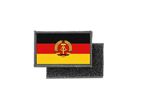 Aufnäher patch aufbügler gedruckt flagge fahne deutschland rda ddr