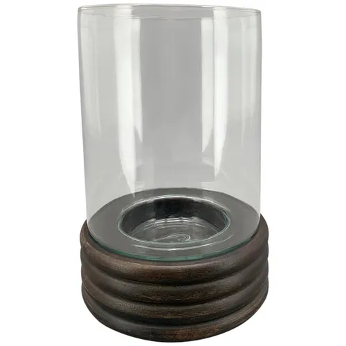 Exner Windlicht Antiquite, Braun, Holz/Glas, 18,5x18,5x25,5 cm, 249509