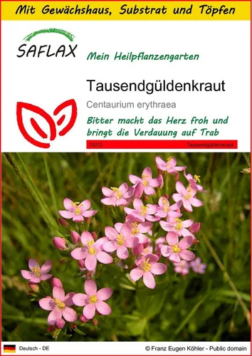 SAFLAX Blumensamen SAFLAX - Anzuchtset - Tausendgüldenkraut