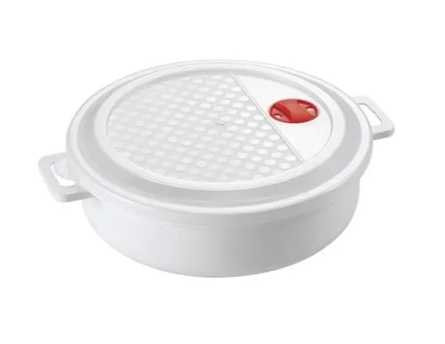 Kasserole Mikrowelle - Praktische Mikrowellen-Kasserole, ideal zum schnellen Erwärmen und Kochen von Speisen, aus hochwertigem, hitzebeständigem Material.