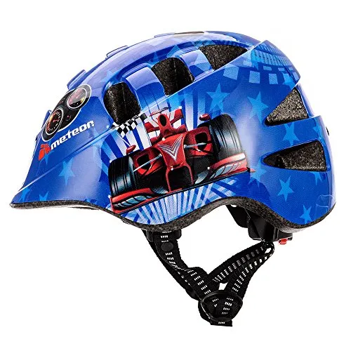 Kinder Fahrradhelm Skaterhelm Sicherheitshelm METEOR MA-2 Racing Size S 48 bis 52 cm 210 g