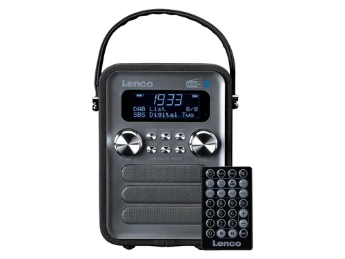 Lenco PDR-051BKSI Tragbares DAB+ FM-Radio mit Bluetooth von Lenco