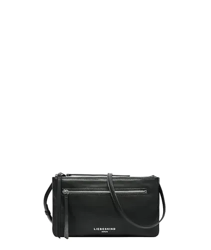 Liebeskind Zena Umhängetasche S aus Leder 25 cm schwarz - Elegante Zena-Umhängetasche von Liebeskind aus weichem Leder, ideal für den Alltag. Mit Reißverschluss und mehreren Taschen für sichere Aufbewahrung und Ordnung. Verstellbarer Riemen für individuellen Tragekomfort.