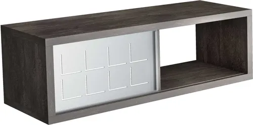 Produktbild Kiamami Valentina Rechteckiges Regal 60x20 cm Ardesia mit Eisentür