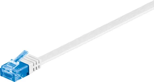 Netzwerkkabel Flachkabel 0,5m - 20m, Farbe:Weiß, Länge:1 m