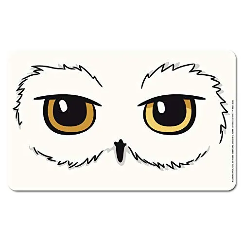 Logoshirt® Harry Potter I Hedwig I Eule I Augen I Frühstücksbrettchen I Schneidebrett I 23x14cm I spülmaschinenfest & hitzebeständig I Lizenziertes Originaldesign