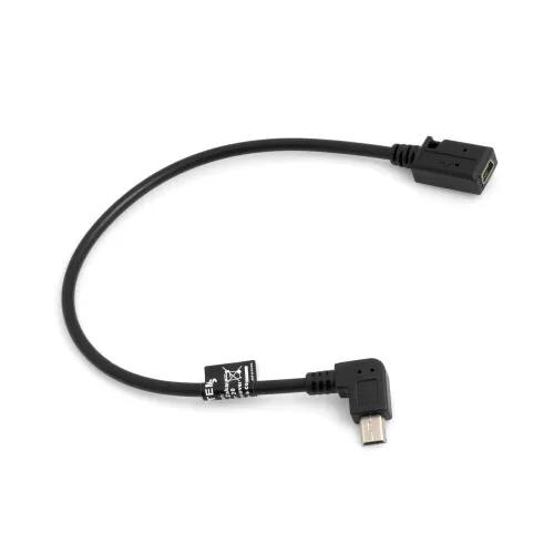 Mini USB 90° rechts gewinkelt Winkelstecker auf Mini USB Daten- & Ladekabel 27cm