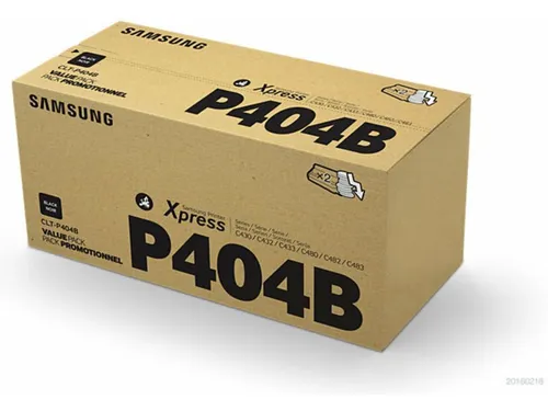 Toner schwarz CLT-P404B - Doppelpack, - 2er Pack Hochleistungs-Toner für gestochen scharfe Drucke, ideal für Büro und Homeoffice.