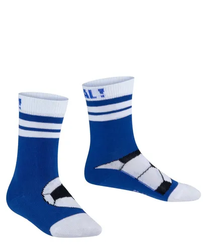 Falke Tagessocke Active Soccer (Fußball-Motiv, optimale tragekomfort) weiss/blau Kinder - 1 Paar, Größe: 27-30