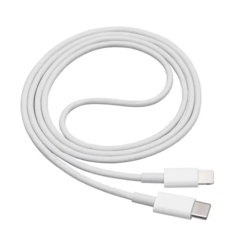 Akyga AK-USB-35, 1 m, Lightning, USB C, Männlich, Männlich, Weiß