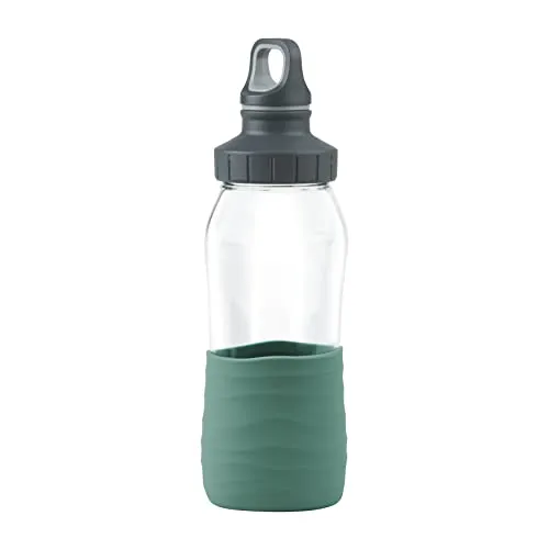 EMSA N3101100 DRINK2GO GLAS Trinkflasche 0,5 L Petrol in petrol von EMSA
