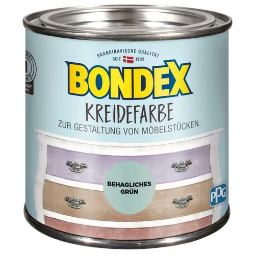 Produktbild Bondex Kreidefarbe Innen Vintage-Effekt Shabby-Chic-Look Behagliches Grün 0,5 L