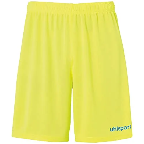 uhlsport Herren Shorts Center Basic Shorts, Fluo Gelb/Radar Blau, S, 100334223