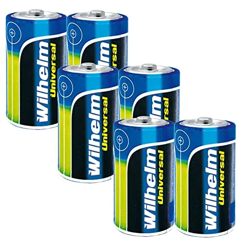 Mono D Universal Wilhelm Alkaline Batterien LR20 1,5V 6 x
