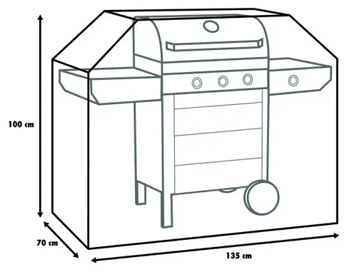 Primaster Schutzhülle Universal für Gasgrills - Möbelschutzhüllen aus strapazierfähigem Polyester, schützt Ihren Grill vor Witterungseinflüssen und sorgt für eine lange Lebensdauer.