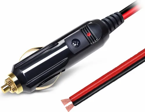 L32 KFZ Auto Zigarettenanzünder Stecker 30cm Kabel Zigaretten Anzünder 12-24V mit 20A Sicherung