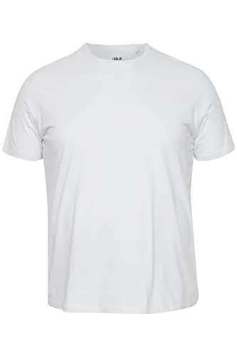 !Solid SDBedonno BT Shirt Herren Big & Tall mit Print T-Shirt mit Aufdruck Große Größen bis 6XL mit Rundhals-Ausschnitt, Größe:6XL, Farbe:White (110601)