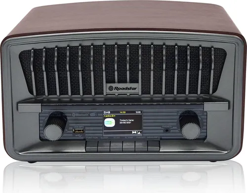 Roadstar HRA-270 D+BT Retro-Radio - Retro-Radio mit DAB+/FM, Bluetooth und USB/MP3-Player, ideal für Musikliebhaber, die den nostalgischen Stil schätzen.