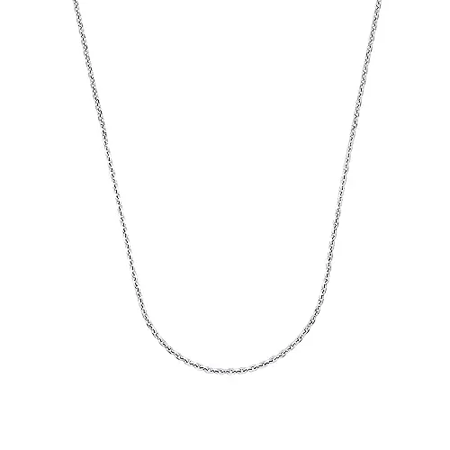 Amor Collier 925 Sterling Silber Unisex - Unisex Collierkette aus hochwertigem 925 Sterling Silber, 50 cm lang, ideal als Geschenk und perfekt kombinierbar mit Anhängern.