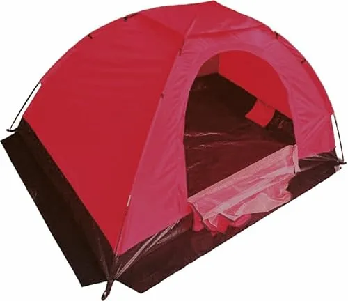 Schwar Textilien ® | Igluzelt | 2-Personen | inkl. Aufbewahrungstasche (Rot)