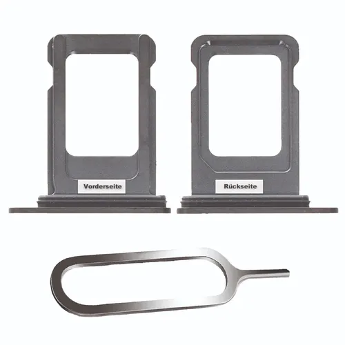 iPHONE 14 PRO / MAX SIM KARTEN HALTER TRAY ADAPTER FACH PIN SLOT SPACE SCHWARZ