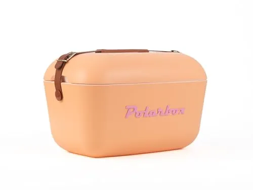 Kreher Polar Kühlbox 20 L - Retro Vintage Design - Kühltaschen & -boxen, stylische Kühlbox im Retro-Design für Getränke und Snacks, ideal für Strand, Reisen und Picknick.