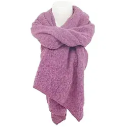 VewoTex Damen Trapezschal Bouclé 200x40 cm in lila von HomeRelax&Style