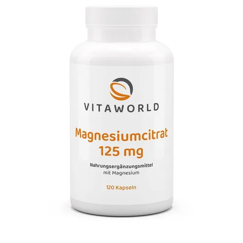 Vita World Magnesiumcitrat 125 mg (120 Kapseln)