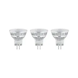 Paulmann 28977 LED GU4 Reflektor 1.8W Warmweiß 3er-Pack - 3er-Pack LED Glasreflektoren mit 1,8W und 184lm, ideal für gezielte Beleuchtung in Pendelleuchten und Strahlern. Passt in handelsübliche GU4 Fassungen und setzt Ihre Dekoration perfekt in Szene.