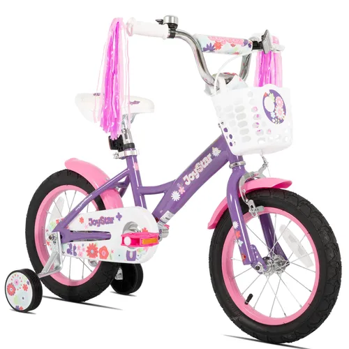 Mädchenfahrrad Little Violet 12 Zoll mit abnehmbaren Stützrädern