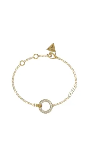 Guess Kette mit Einhänger Damen Armband JUBB03162JWYGS in gold von GUESS
