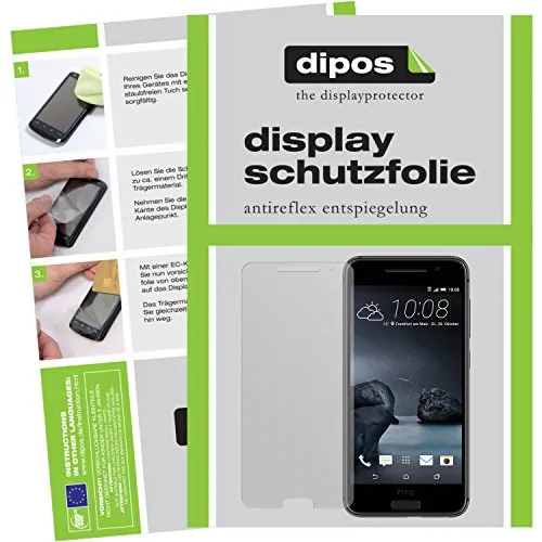 dipos I 2X Schutzfolie matt kompatibel mit HTC One A9 Folie Displayschutzfolie