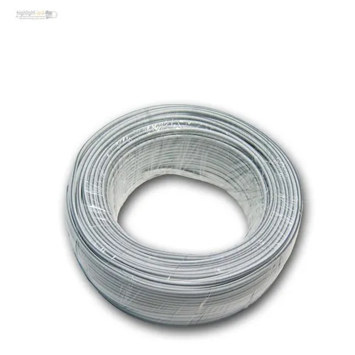 25m Zwillingslitze, Kupferlitze 0,50mm² weiß/grau ws/gr Litze CU Lütze Litze