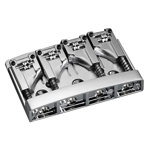 Schaller 3D-4 Bass Bridge chrome - Gitarren- & Bass-Zubehör, Made in Germany mit höchster Qualität und innovativem Design für präzise Klangübertragung.
