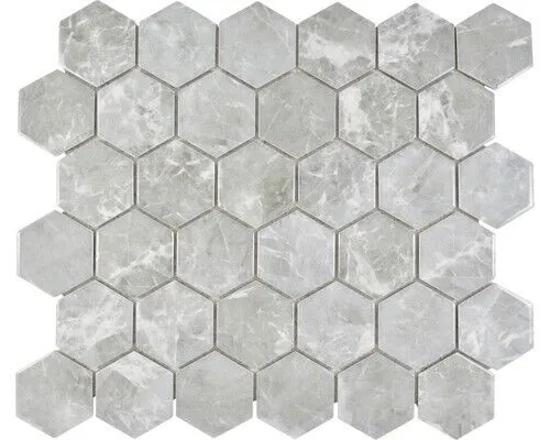 Keramikmosaik HX Curio MG Hexagon 32,5x28,1 cm Grau in grau von Weitere